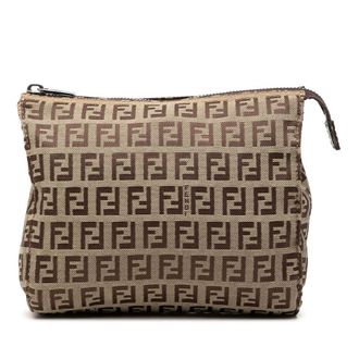 Fendi Pre-owned Fendi Zucchino Canvas Pouch Ladies B8SJK4WW0RSS8ZTJ