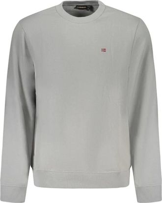 Napapijri Cotton Sweater - Heren - Sweatshirts - Grijs - S - Katoen - Hoodies & sweatvesten