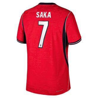 Nike Bukayo Saka England National Team 2026 Match Away Nike Mens Dri-FIT ADV Soccer Jersey in Red | NN203947725-ENG