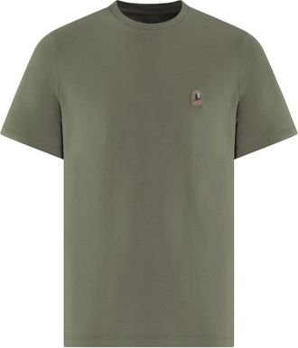 Parajumpers Groene Patch T-shirt voor heren - Heren - T-shirts - Groen - XL - Tops