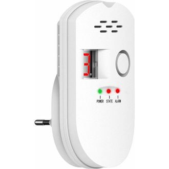 OEM Detector De Gas - 85 Db - Para Gas Natural Gnl Y Gpl - Display Led Digital - Alarma Sonora Y Luminosa - Uso Interior Cocina - 1 Unidad