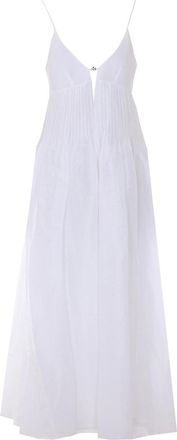 Tory Burch White Waisted Linen Dress