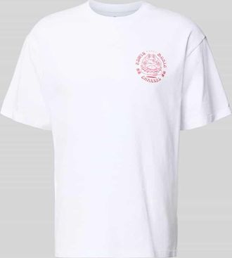 Edwin T-Shirt aus reiner Baumwolle Modell MUSIC CHANNEL in Weiss, Gr&ouml;&szlig;e XXL