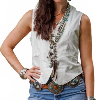 Tasha Polizzi Lilith V-Neck Vest In White