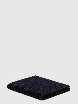 Philipp Plein Telo mare in spugna di cotone con monogramma jacquard