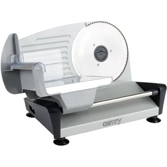 Adler Europe Camry Cr 4702 Cortafiambres De Acero Inoxidable, Corte Ajustable 15 Mm, Disco Corte 19 Cm, Hoja Dentada Universal 150w Plata