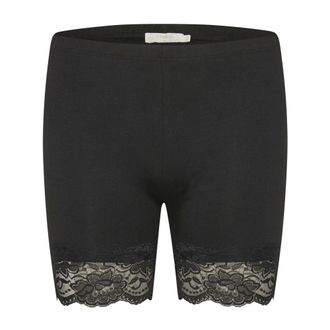 Cream Matilda Biker Shorts in Pitch Black - Dames - Korte broeken - Zwart - Maat: XL Katoen