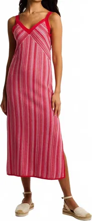 Lisa Todd Womens Sun Kissed Dress In Lipstick Combo