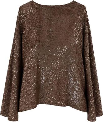 P.A.R.O.S.H. Jersey de cuello redondo - Knitwear - Mujer - Marr&oacute;n - M
