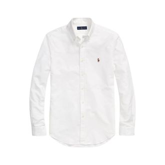 Polo Ralph Lauren Overhemden, Heren, Wit, L, Katoen, Wit overhemd