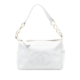 Chanel Pre-owned Shoulder Bags, female, White, Size: ONE SIZE Pre-owned Vintage Shoulder Bag