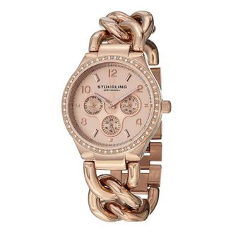 St&uuml;hrling Vogue Rose Gold-tone Dial Ladies Watch M15466