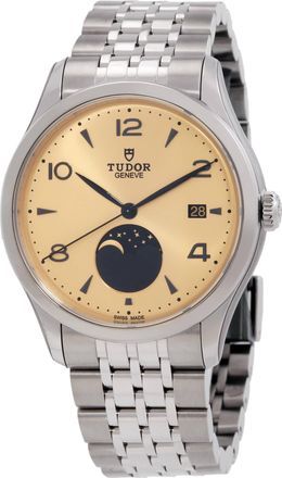 Tudor 1926 Luna Automatic Moon Phase Champagne Dial Mens Watch M91560-0001