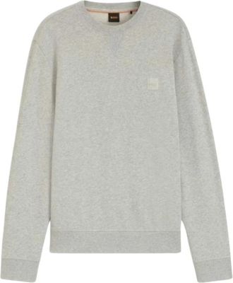HUGO BOSS Westart Sweatshirt - Heren - Sweatshirts - Grijs - S - Katoen - Hoodies & sweatvesten