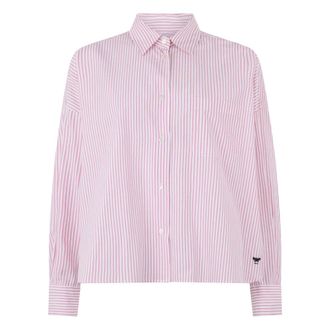 Max Mara Shirts, female, Pink, Size: S Shirt Aureo With Stripes