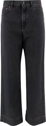 Chlo&eacute; Dark Grey Relaxed High Rise Jeans