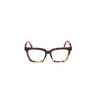 Max Mara Glasses, female, Brown, Size: 52 MM Optical Frame with Clip-On
