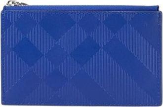 Burberry Pre-owned Wallets, female, Blue, Size: ONE SIZE Pre-owned Leather Wallet