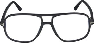 Tom Ford Glasses, unisex, Black, Size: 56 MM Stylish Eyeglasses