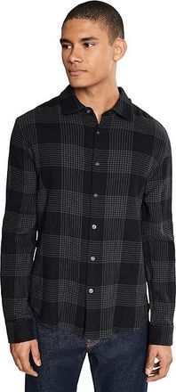 John Varvatos Luca Shirt Mens Clothing Black : LG, Modal