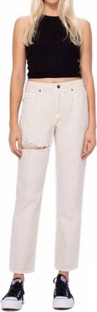Hidden Jeans Tracey Straight Jeans In Cream
