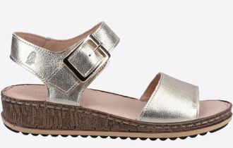 Hush Puppies Ellie LEATHER Womens - Gold - Size UK 7