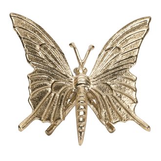 Melrose International Modern Metal Butterfly Decor (Set of 2) - Gold