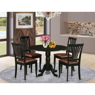 East West Furniture 5 Pc Table set - Dinette Table and 4 dinette Chairs