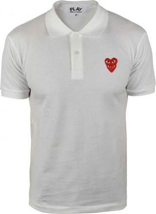 Comme Des Gar&ccedil;ons Cotton - Heren - Polos - Wit - XL - Katoen - Tops