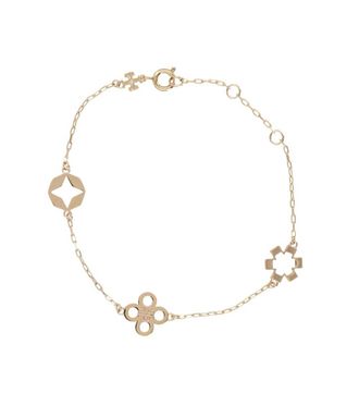 Tory Burch Gold Clover Chain Bracelet