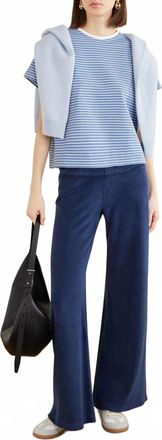 Suzie Kondi Lito Low-Rise Flare Pants In Navy