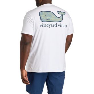 Vineyard Vines Big & Tall Camo Pocket T-Shirt in White at Nordstrom, Size 2X Big