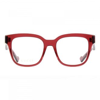 Gucci GG0958O006 Square Full Rim Eyeglasses - Red