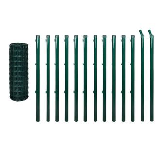 Berkfield Home Euro Fence Steel 25x1.5 m Green