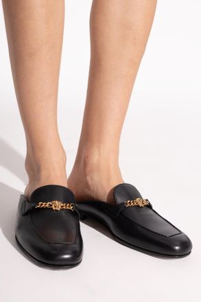 Versace Slides With An Applique, Womens, Black