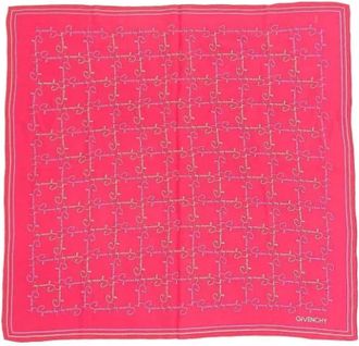 Givenchy Pre-owned Scarves, female, Pink, Size: ONE SIZE Pre-owned Fabric scarves