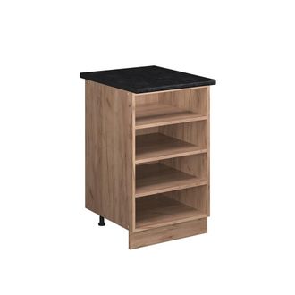 Vicco Estante De Cocina Fame-line, Roble Dorado, 50 Cm, Et Antracita, Vicco