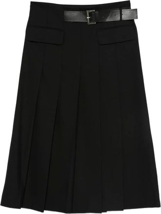 Semicouture Gonna plissé - Nero