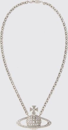 Vivienne Westwood Collana girocollo con pendente Orb e cristalli incastonati