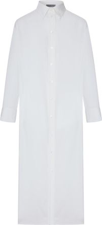 Balenciaga LONG CHEMISIER DRESS WITH DRAPE ON THE BACK - Balenciaga - Woman