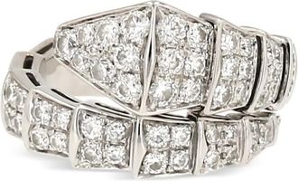 Bulgari Anello Serpenti Viper in oro bianco con diamanti anni 2020 - Argento