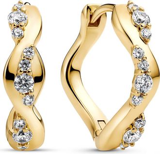 Sif Jakobs Jewellery Earrings Ellera Waves Altro Creolo in 18K Gold Plated at Nordstrom