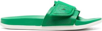 adidas by Stella McCartney logo touch-strap sliders - women - Polyester/Fabric/Rubber - 5 - Green