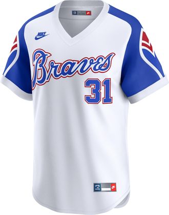 Nike Greg Maddux Atlanta Braves Cooperstown Nike Mens Dri-FIT ADV MLB Limited Jersey in White | CO25ATC4QR3-ZVQ