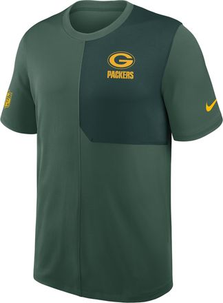 Nike Green Bay Packers Sideline Coach Nike Mens Dri-FIT NFL Top in Green | 03B20DGK7T-58P