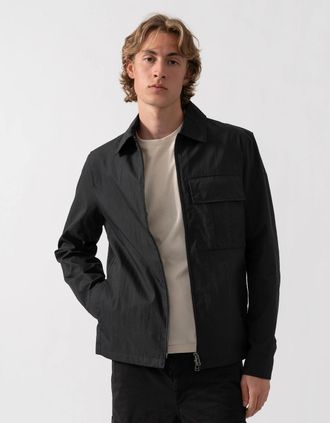 Belstaff Mens Belstaff Cargo Mens Overshirt - Black - Size: 40/Regular