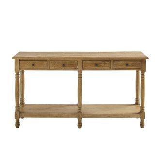 Signature Consola de roble macizo