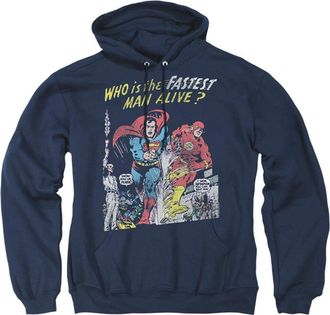 Gildan Justice League of America Fastest Man Adult Pull Over Hoodie / Hooded Sweatshirt