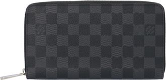 Louis Vuitton Black Gray Damier Graphite Canvas Long Wallet (Bi-Fold) (Pre-Owned)