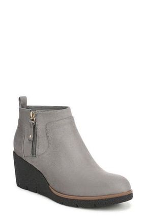 Dr. Scholls Bianca Wedge Boot in Calm Grey Microfiber at Nordstrom Rack, Size 6.5